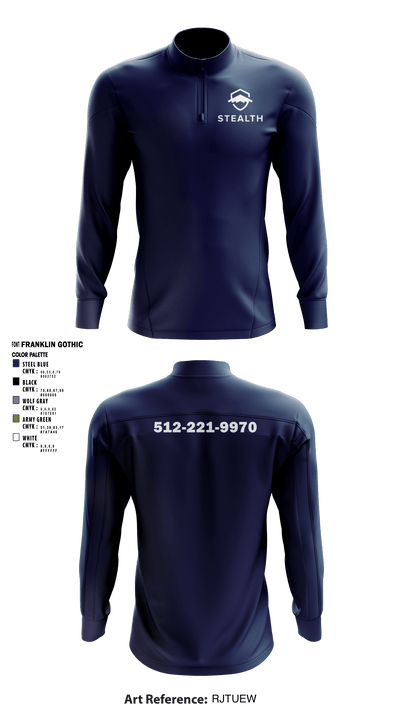 Stealth customs 84323734 Quarter Zip Jacket - 11