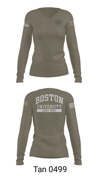 Women's Long Sleeve Vneck Shirt, , Army, Teamtime, Team time, sublimation, custom sports apparel, team uniforms, spirit wear, spiritwear, sports uniforms, custom shirts, team store, custom team store, fundraiser sports, apparel fundraiser