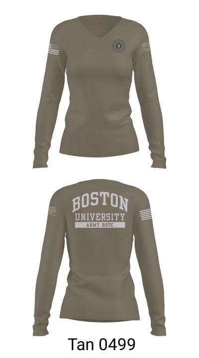 MMA ROTC 42727099 Women's Long Sleeve V-neck Shirt - 41