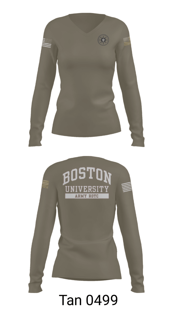 Women's Long Sleeve Vneck Shirt, , Army, Teamtime, Team time, sublimation, custom sports apparel, team uniforms, spirit wear, spiritwear, sports uniforms, custom shirts, team store, custom team store, fundraiser sports, apparel fundraiser