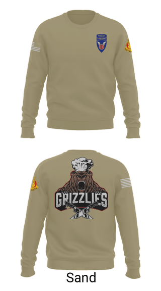 Crew Neck Sweatshirt, , Army, Teamtime, Team time, sublimation, custom sports apparel, team uniforms, spirit wear, spiritwear, sports uniforms, custom shirts, team store, custom team store, fundraiser sports, apparel fundraiser
