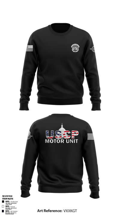 USCP Motor Unit 10127090 Crew Neck Sweatshirt - 52