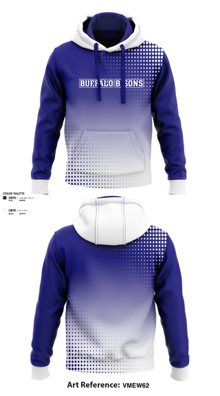 Hoodie, Buffalo Bisons, Football, Teamtime, Team time, sublimation, custom sports apparel, team uniforms, spirit wear, spiritwear, sports uniforms, custom shirts, team store, custom team store, fundraiser sports, apparel fundraiser
