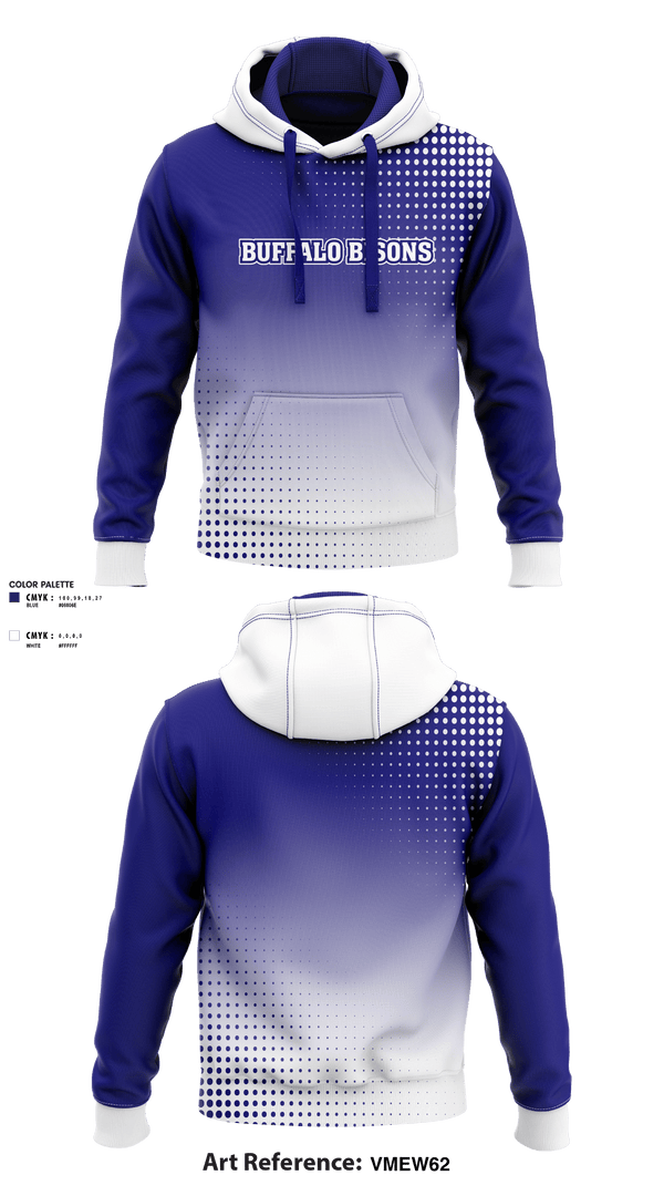 Hoodie, Buffalo Bisons, Football, Teamtime, Team time, sublimation, custom sports apparel, team uniforms, spirit wear, spiritwear, sports uniforms, custom shirts, team store, custom team store, fundraiser sports, apparel fundraiser