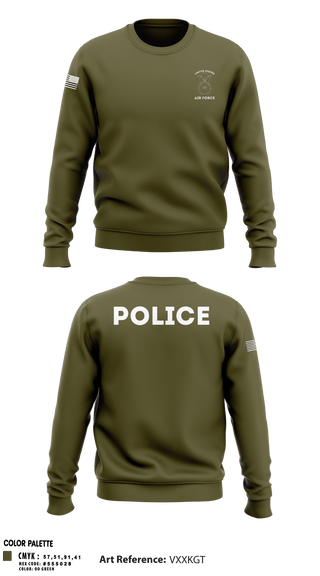 Crew Neck Sweatshirt, SFS, Air Force, Teamtime, Team time, sublimation, custom sports apparel, team uniforms, spirit wear, spiritwear, sports uniforms, custom shirts, team store, custom team store, fundraiser sports, apparel fundraiser