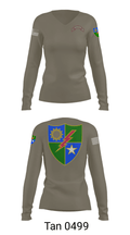 75 Ranger Regiment. 4790927 Women's Long Sleeve V-neck Shirt - 41