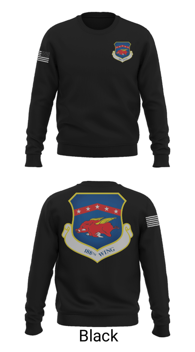 188th wing air national guard 12455702 Crew Neck Sweatshirt - 9