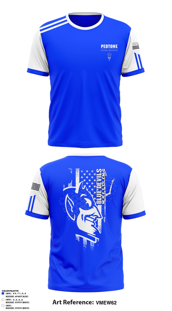 Short Sleeve Performance Shirt, Peotone Blue Devils, Wrestling, Teamtime, Team time, sublimation, custom sports apparel, team uniforms, spirit wear, spiritwear, sports uniforms, custom shirts, team store, custom team store, fundraiser sports, apparel fundraiser