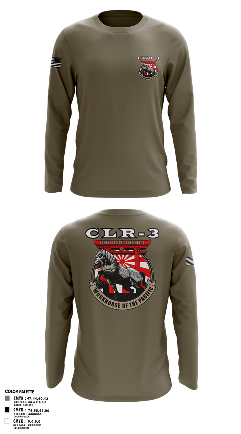 Long Sleeve Performance Shirt, CLR-3, Marines, Teamtime, Team time, sublimation, custom sports apparel, team uniforms, spirit wear, spiritwear, sports uniforms, custom shirts, team store, custom team store, fundraiser sports, apparel fundraiser