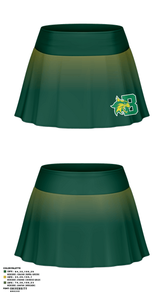 Skort, Bobcat Tennis, Tennis, Teamtime, Team time, sublimation, custom sports apparel, team uniforms, spirit wear, spiritwear, sports uniforms, custom shirts, team store, custom team store, fundraiser sports, apparel fundraiser