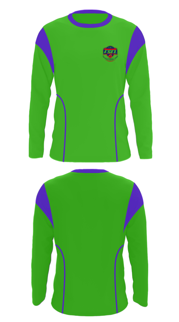 Long Sleeve Performance Shirt, Fun Sports, Football, Teamtime, Team time, sublimation, custom sports apparel, team uniforms, spirit wear, spiritwear, sports uniforms, custom shirts, team store, custom team store, fundraiser sports, apparel fundraiser