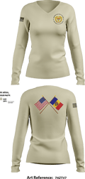 Detachment Republica Moldova 57338540 Women's Long Sleeve V-neck Shirt - 10