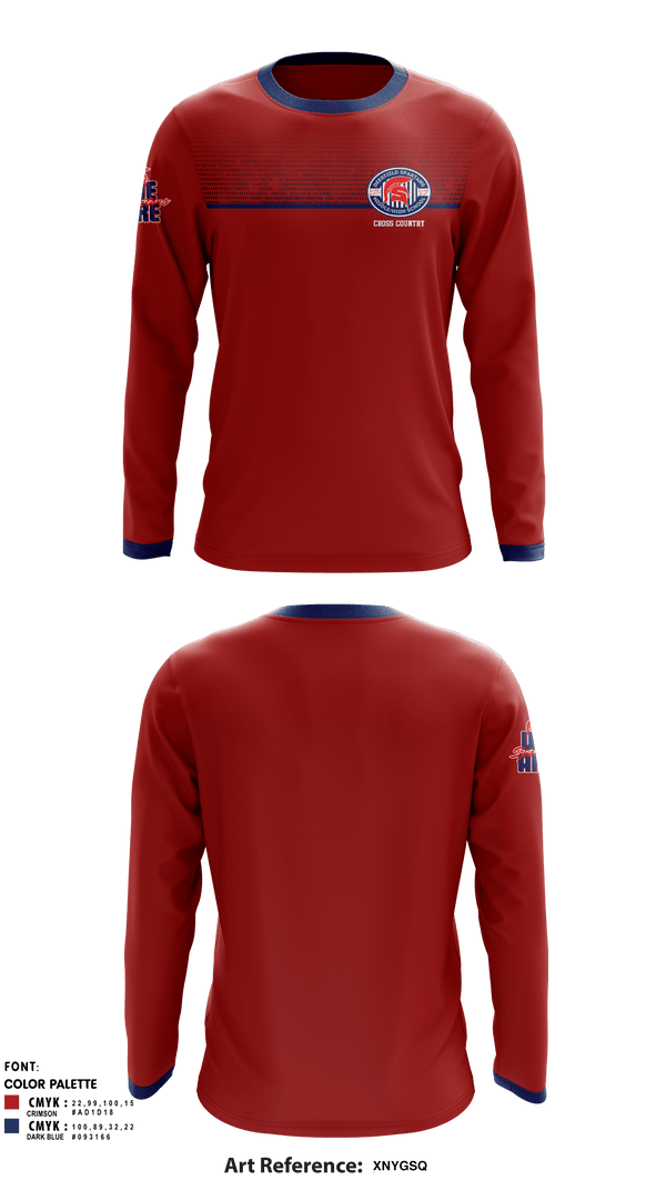 Long Sleeve Performance Shirt, Deerfield Spartans, Cross Country, Teamtime, Team time, sublimation, custom sports apparel, team uniforms, spirit wear, spiritwear, sports uniforms, custom shirts, team store, custom team store, fundraiser sports, apparel fundraiser