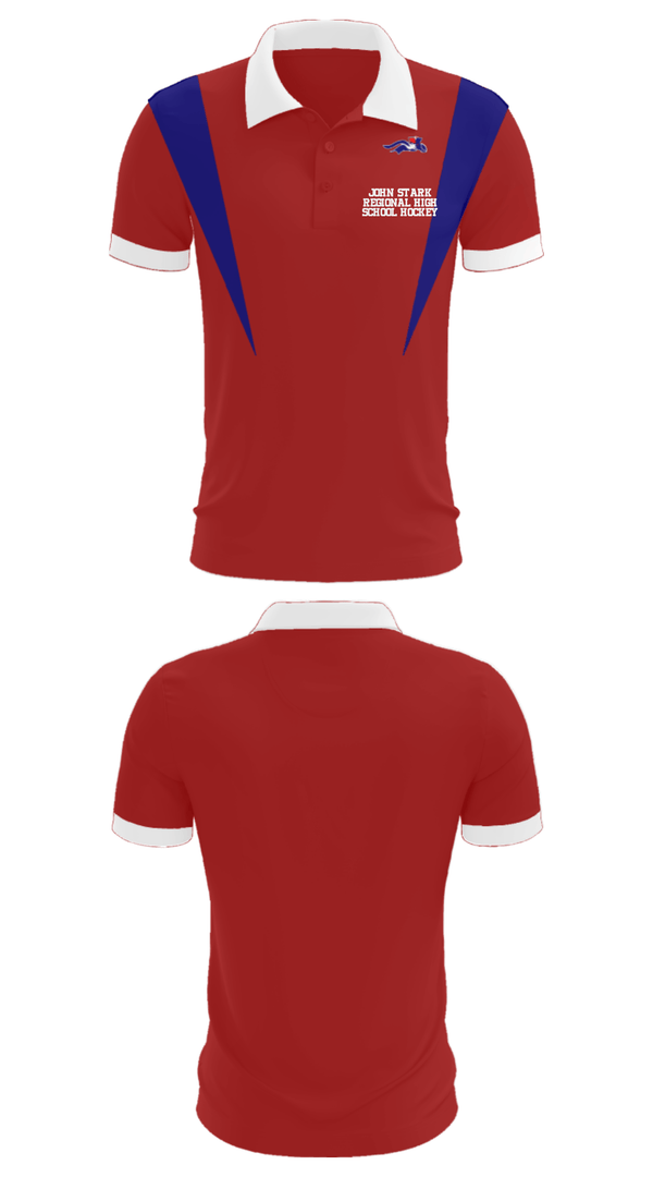 Short Sleeve Performance Polo, John Stark Regional High School Hockey, Ice Hockey, Teamtime, Team time, sublimation, custom sports apparel, team uniforms, spirit wear, spiritwear, sports uniforms, custom shirts, team store, custom team store, fundraiser sports, apparel fundraiser
