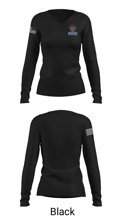 Women's Long Sleeve Vneck Shirt, Wallis Annenberg High School, Spirit Store, Teamtime, Team time, sublimation, custom sports apparel, team uniforms, spirit wear, spiritwear, sports uniforms, custom shirts, team store, custom team store, fundraiser sports, apparel fundraiser