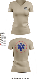 Postfontaine Medical 17094937 Women's Short Sleeve V-neck Shirt - 3