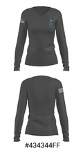 Lehman Catholic High School Band 27215386 Women's Long Sleeve V-neck Shirt - 25