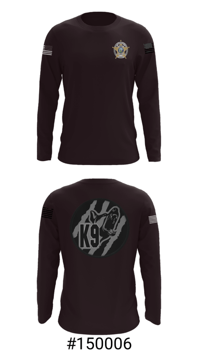 Wayne County K9 Team 22596021 Long Sleeve Performance Shirt - 3