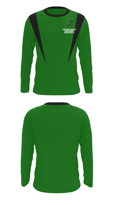 Concord Junior High School Basketball 49773268 Long Sleeve Performance Shirt - 31