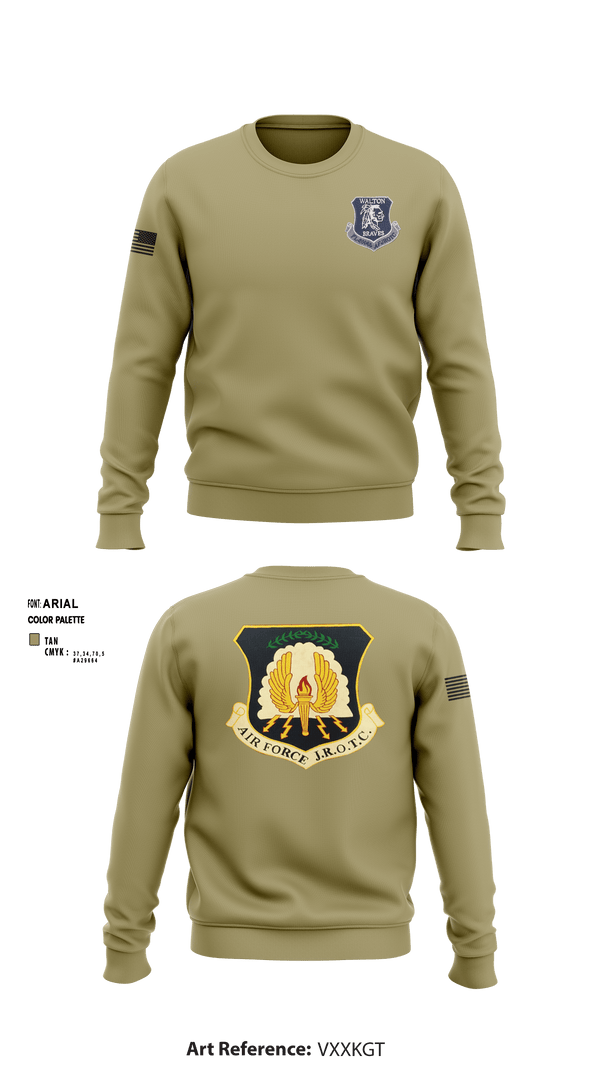 Crew Neck Sweatshirt, , Air Force, Teamtime, Team time, sublimation, custom sports apparel, team uniforms, spirit wear, spiritwear, sports uniforms, custom shirts, team store, custom team store, fundraiser sports, apparel fundraiser