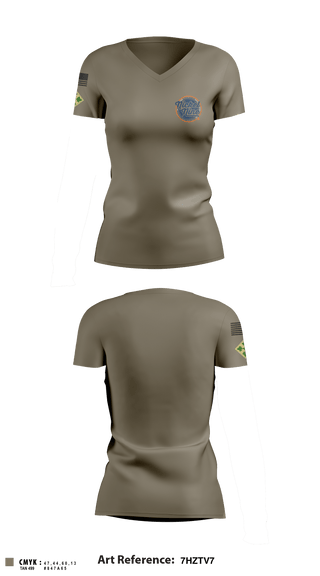 Women's Short Sleeve Vneck Shirt, , Army, Teamtime, Team time, sublimation, custom sports apparel, team uniforms, spirit wear, spiritwear, sports uniforms, custom shirts, team store, custom team store, fundraiser sports, apparel fundraiser