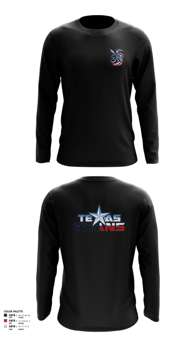Texas Titans Youth Football 17189264 Long Sleeve Performance Shirt - 6