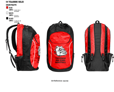 Gear Bag, Tuckerman High School Basketball, Women's Basketball, Teamtime, Team time, sublimation, custom sports apparel, team uniforms, spirit wear, spiritwear, sports uniforms, custom shirts, team store, custom team store, fundraiser sports, apparel fundraiser