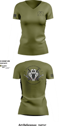 Combined Anti-Armor Team, 3rd Battalion 6th Marines 81987359 Women's Short Sleeve V-neck Shirt - 7