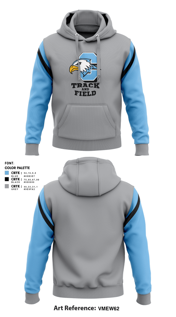 Hoodie, Grand Rapids Christian Eagles, Track & Field, Teamtime, Team time, sublimation, custom sports apparel, team uniforms, spirit wear, spiritwear, sports uniforms, custom shirts, team store, custom team store, fundraiser sports, apparel fundraiser