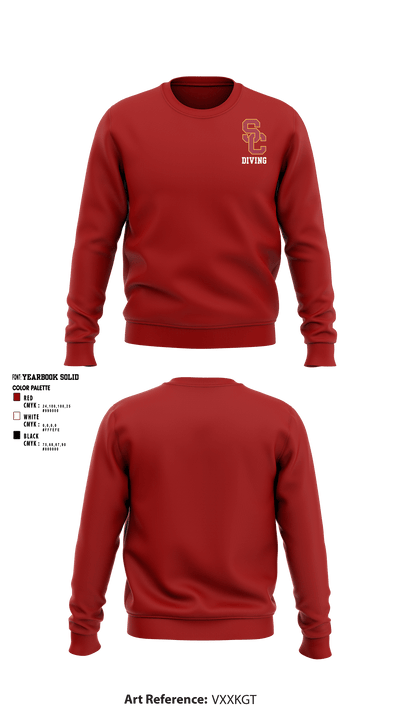 University Of Southern California Diving 38780209 Crew Neck Sweatshirt - 1