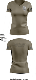 113th MP Company 24456487 Women's Short Sleeve V-neck Shirt - 1