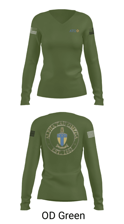 Alpha tau omega 13978361 Women's Long Sleeve V-neck Shirt - 31