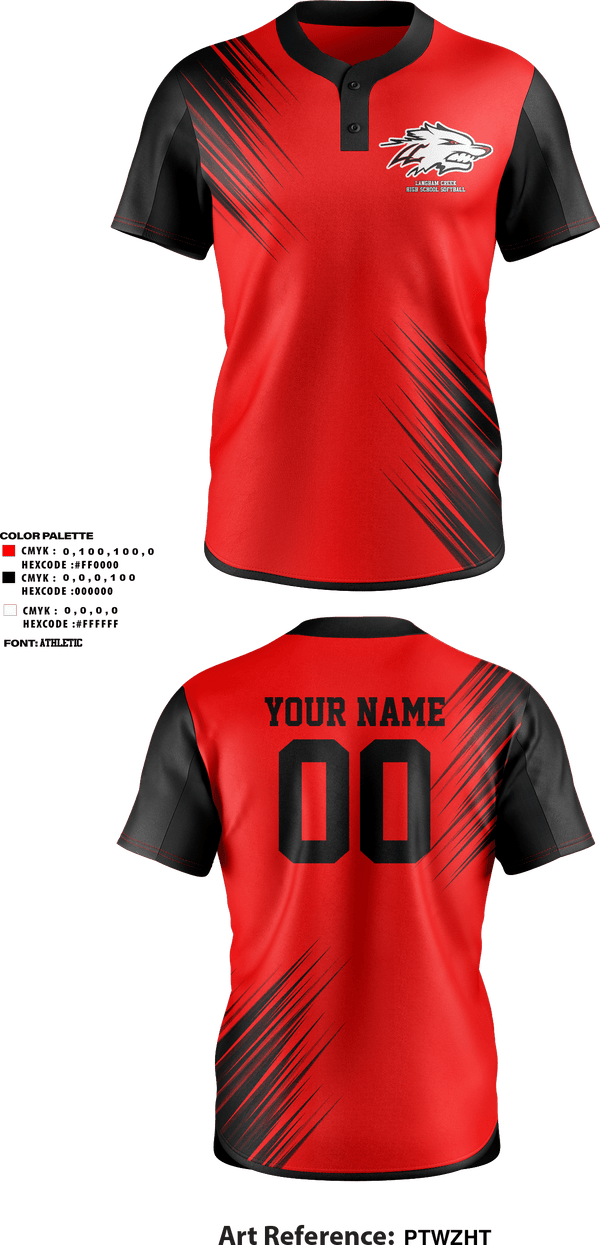 Two Button Softball Jersey, Langham Creek High School Softball, Softball, Teamtime, Team time, sublimation, custom sports apparel, team uniforms, spirit wear, spiritwear, sports uniforms, custom shirts, team store, custom team store, fundraiser sports, apparel fundraiser