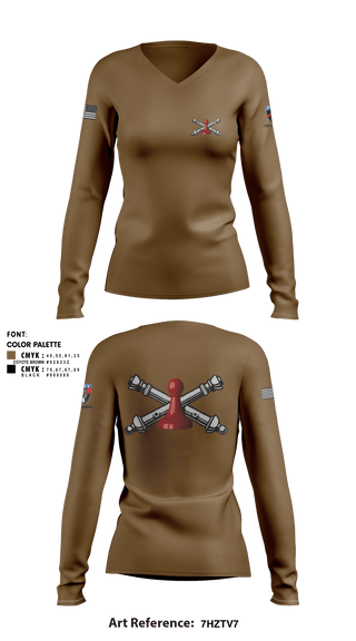 Women's Long Sleeve Vneck Shirt, , National Guard, Teamtime, Team time, sublimation, custom sports apparel, team uniforms, spirit wear, spiritwear, sports uniforms, custom shirts, team store, custom team store, fundraiser sports, apparel fundraiser