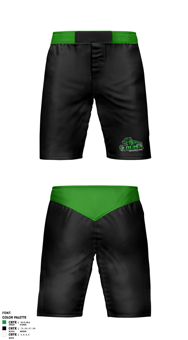 Fight Shorts, Louisa Wrestling Club, Wrestling, Teamtime, Team time, sublimation, custom sports apparel, team uniforms, spirit wear, spiritwear, sports uniforms, custom shirts, team store, custom team store, fundraiser sports, apparel fundraiser
