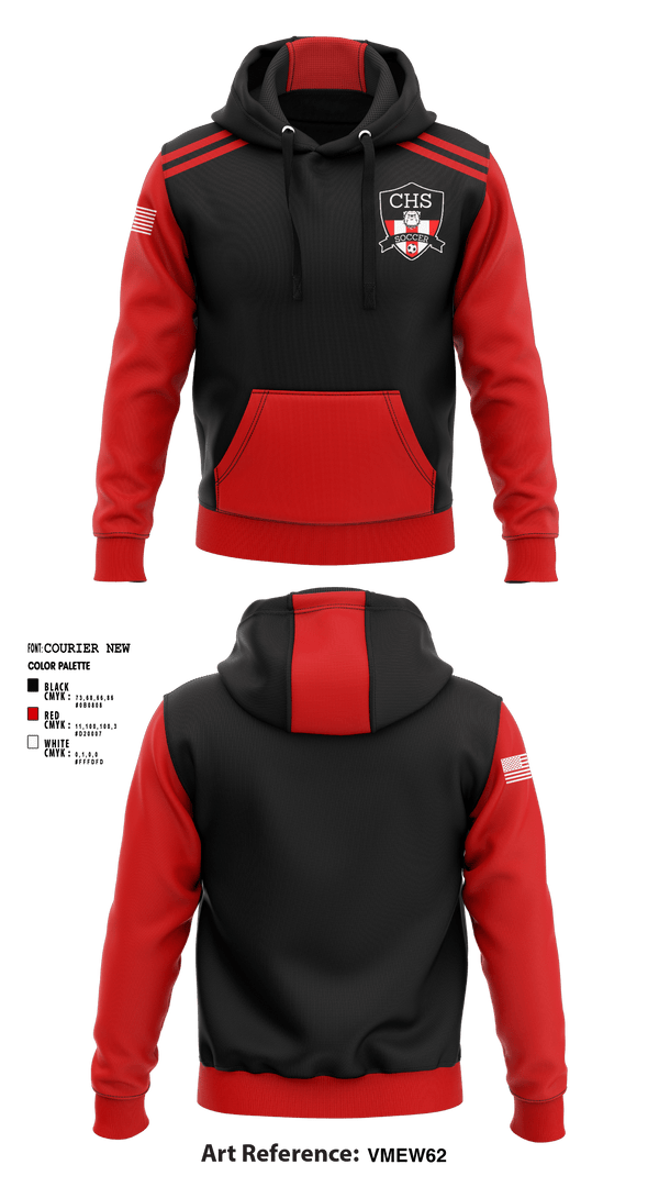 Hoodie, Central High School - Bulldogs, Men's Soccer, Teamtime, Team time, sublimation, custom sports apparel, team uniforms, spirit wear, spiritwear, sports uniforms, custom shirts, team store, custom team store, fundraiser sports, apparel fundraiser