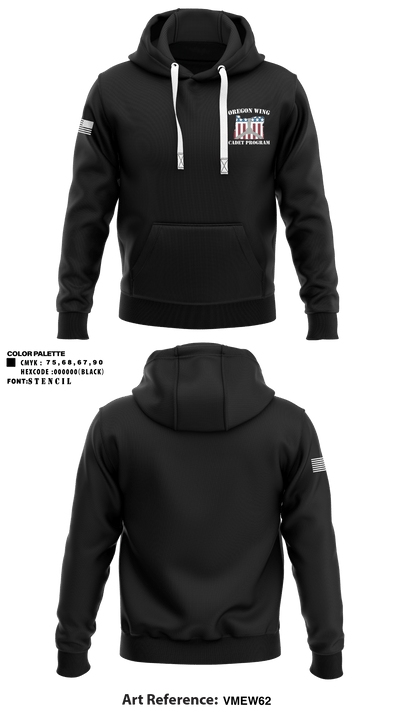 Oregon Wing Cadet Program v2 90967518 Hoodie - 1