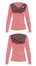 Strathmore Bulldogs 30556555 Women's Long Sleeve V-neck Shirt - 25