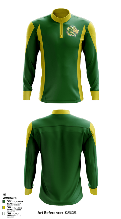 Denton Calvary Academy 61911508 Quarter Zip Jacket - 1