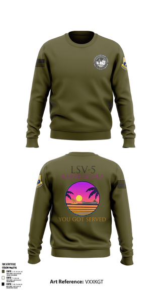 Crew Neck Sweatshirt, , Army, Teamtime, Team time, sublimation, custom sports apparel, team uniforms, spirit wear, spiritwear, sports uniforms, custom shirts, team store, custom team store, fundraiser sports, apparel fundraiser