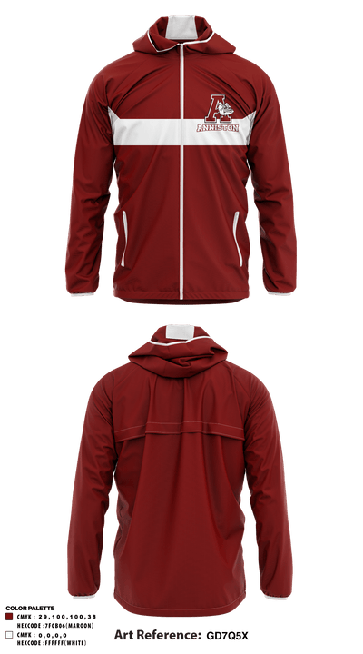 Anniston High School 96960836 Windbreaker - 1