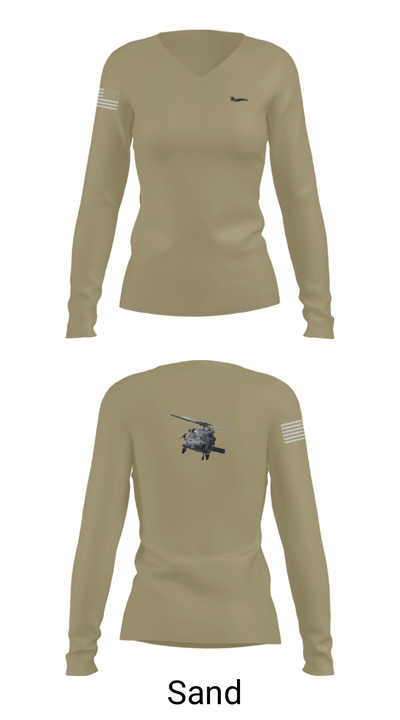 HSC-8 7797880 Women's Long Sleeve V-neck Shirt - 42