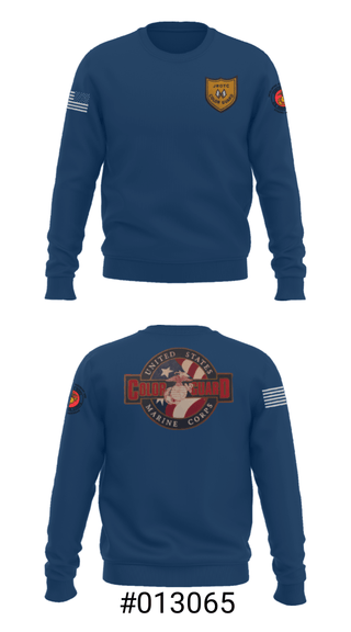 Crew Neck Sweatshirt, , Marines, Teamtime, Team time, sublimation, custom sports apparel, team uniforms, spirit wear, spiritwear, sports uniforms, custom shirts, team store, custom team store, fundraiser sports, apparel fundraiser