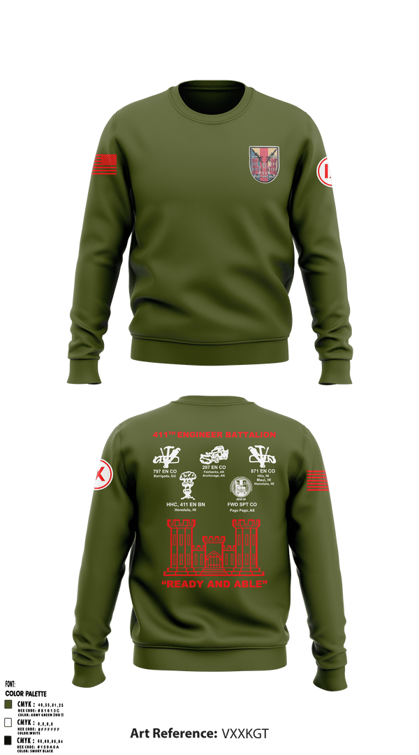 Crew Neck Sweatshirt, , Army, Teamtime, Team time, sublimation, custom sports apparel, team uniforms, spirit wear, spiritwear, sports uniforms, custom shirts, team store, custom team store, fundraiser sports, apparel fundraiser