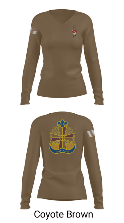 A CO., WBAMC 28628889 Women's Long Sleeve V-neck Shirt - 38