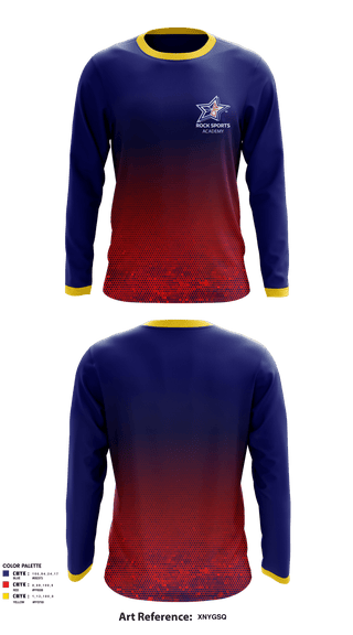 Long Sleeve Performance Shirt, Rock Sports Academy, Men's Basketball, Teamtime, Team time, sublimation, custom sports apparel, team uniforms, spirit wear, spiritwear, sports uniforms, custom shirts, team store, custom team store, fundraiser sports, apparel fundraiser