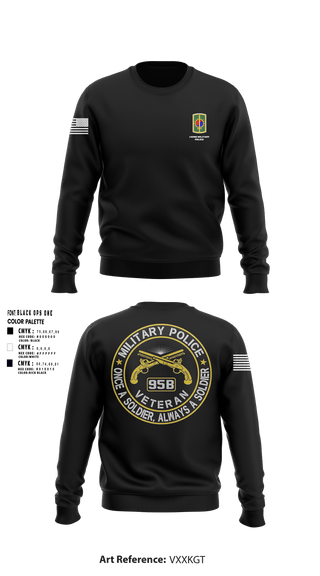 Crew Neck Sweatshirt, 142ND MILITARY POLICE, Army, Teamtime, Team time, sublimation, custom sports apparel, team uniforms, spirit wear, spiritwear, sports uniforms, custom shirts, team store, custom team store, fundraiser sports, apparel fundraiser