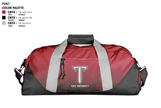 Duffle Bag, Troy University, Spirit Store, Teamtime, Team time, sublimation, custom sports apparel, team uniforms, spirit wear, spiritwear, sports uniforms, custom shirts, team store, custom team store, fundraiser sports, apparel fundraiser