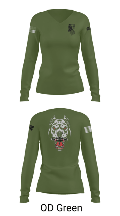 Oscar Golf Charlie Tango 24434143 Women's Long Sleeve V-neck Shirt - 40