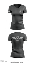 CCPD DRONE UNIT 18355782 Women's Short Sleeve V-neck Shirt - 1